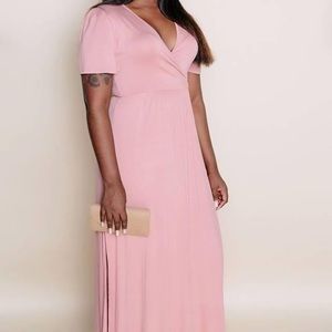 Amelia James Saratoga blush dress size Small